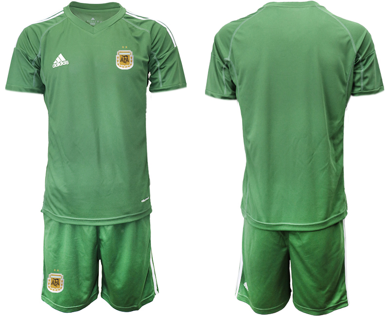 Men 2020-2021 Season National team Argentina goalkeeper green Soccer Jersey1->argentina jersey->Soccer Country Jersey
